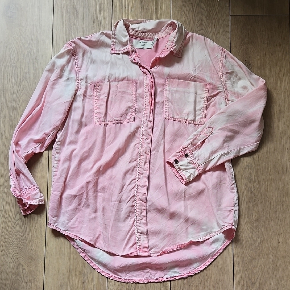One Teaspoon Oversized Button-Up Shirt Sz S